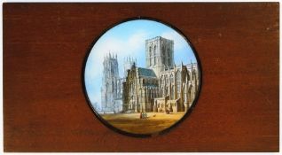 'York Minster' (Ext.) Carpenter & Westley, London; 6⅞ x 3¾ x ⅜ inches Interior of York Minster