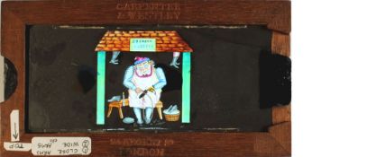'Cobbler at work' (7 x 3 3/4 x 3/8 inches)