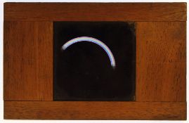 Boat and bridge in moonlight Rainbow effect W.E. & F. Newton, London; 6½ x 4 x ⅜ inches Maker