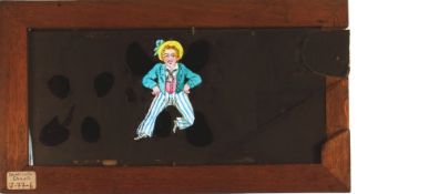 'Sailor dancing the hornpipe' Maker unknown (7 1/4 x 4 x 3/8 inches), single slip