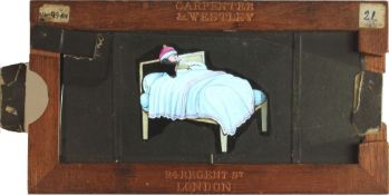 'Man swallowing rats' [jaw moves up and down, rat moves side to side] (7 x 3 5/8 x 3/8 inches),