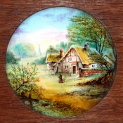'Country cottage' Maker unknown, 2 slides, (7 x 4 x 3/8 inches) [summer], [winter]