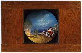 'T'he Soldier's Dream' W.C. Hughes, London; 5 slides from a set of at least 5. Standard 3¼-inch