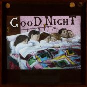 'Good Night' Maker unknown (7 x 4 1/8 x 3/8 inches)