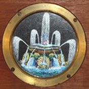'Fountain' [water shimmers] Maker unknown (7 x 4 3/8 x 5/8 inches), double rack