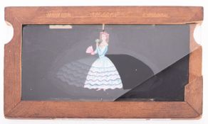 Expending dress to form a crinoline dress, 7 x 4 inches Double slipping slide.