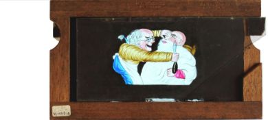 'Barber shaving man' [arm and razor move, beard disappears] W.C. Hughes, 151 Hoxton Street,