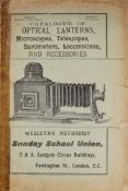 WITHDRAWN LOT 'Catalogue of optical lanterns, microscopes, telescopes, barometers,