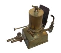 A Lawson Ether Saturator, A pressurised jet of oxygen passes through a reservoir of liquid ether and