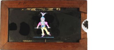 'Acrobat on tightrope' Maker unknown (7 x 4 x 3/8 inches), single slip