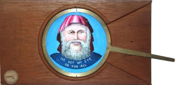 'I've got my eye on you all' [man winks eye] Milliken & Lawley, London (7 x 3 7/8 x 3/8 inches),