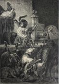 After Victor Bachereau, 'Le singe qui montre le lantern magique ' Paris: 'Magasin Pittoresque',