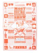 A souvenir brochure for the Magic Lantern Narrowboat Theatre 'Most Original Show In England