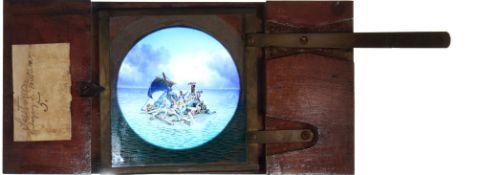 Seesturm slide 5, 'Medusa' [raft rises and falls slightly] Andres Krüss (28.5 x 14 x 1.5cm),