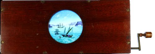 'Boats and ships moving on the sea' [one group of ships moves across, two others rock in waves]