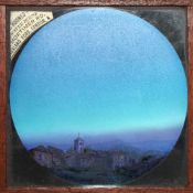 'Abide with Me' Four slides from a larger set. Single hand-painted standard 3 1/4 inch square