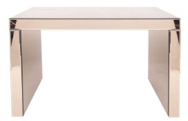 A mirrored glass covered dressing table,