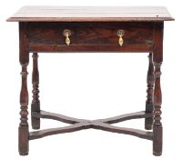 An early 18th-century oak and elm rectan