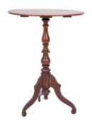 A Regency mahogany and line inlaid oval