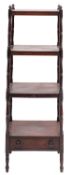 An early 19th-century mahogany four tier