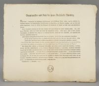 Reichsstadt-Anerkennung Nürnbergs