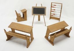 Sechs Teile Schulinterieur, 20. Jh.