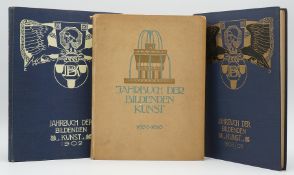 Drei Bände "Jahrbuch der Bildenden Kunst"
