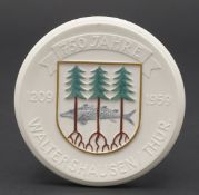Meissen Plakette, 750 Jahre Waltershausen/Thür.
