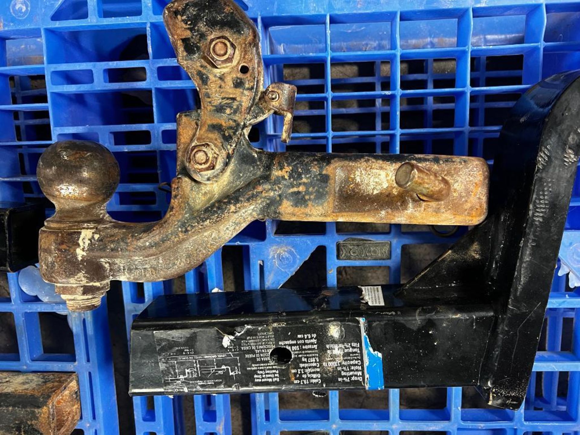 (4) Trailer Hitches. (3) Drop down, 2 with ball & (1) Pintle Hitch. Located in Mt. Pleasant, IA - Image 2 of 3