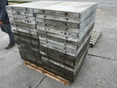 (20) 2' x 3' with brick ledge, Wall-Ties aluminum concrete forms, smooth, 6-12 hole pattern. Located