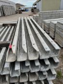 (5) 8' Corners Western aluminum concrete forms, Vertex brick, 6-12 hole pattern. Located in
