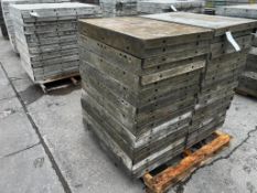 (20) 2' x 3' with brick ledge, Wall-Ties aluminum concrete forms, smooth, 6-12 hole pattern. Located