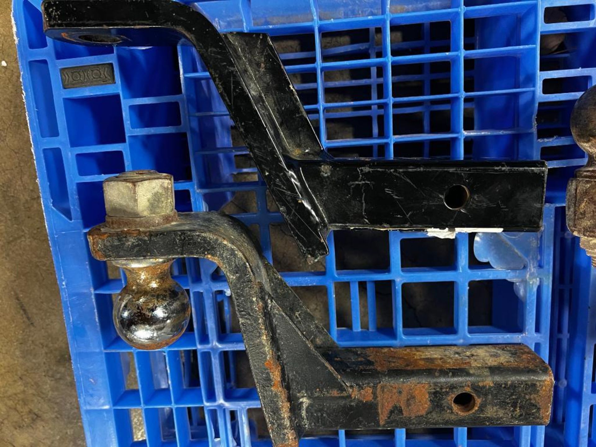 (4) Trailer Hitches. (3) Drop down, 2 with ball & (1) Pintle Hitch. Located in Mt. Pleasant, IA - Image 3 of 3