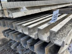 (10) 9' Corners Western aluminum concrete forms, Vertex brick, 6-12 hole pattern. Located in