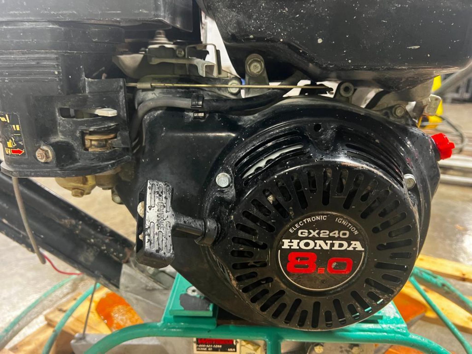 Whiteman 36" Walk-Behind Power Trowel, Model HPH3648H, Serial # FF0107129, Honda GX240 Engine, - Image 7 of 8