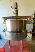 S/S Jacketed Kettle with Scrape Surface Agitation, Sew Drive Motor 1 HP and Ball Valve Rolling