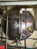 Walker 6,000 Gallon Jacketed S/S Horizontal Tank, Model: 8848, S/N: HHT-3124-R with Dual Vertical
