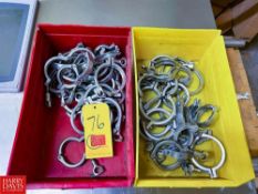 (25) Assorted S/S Clamps Up to 3