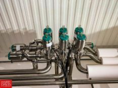 Tri-Clover S/S Air Valves in Manifold (Location: Neosho, MO) - Rigging: $100