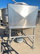 Breddo 300 Gallon S/S Likwifier, S/N: D-9076695130 with 40 HP Motor and Air-Actuated Butterfly Valve