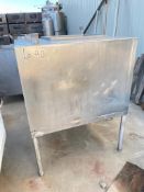 Approximately 300 Gallon Rectangular S/S Tank - Rigging Fees: $150
