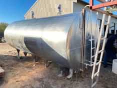 Westfalia Milk Cooling System DEC 5,000 Gallon S/S Freon-Refirgerated Tank, Model: DKF, S/N: 30286