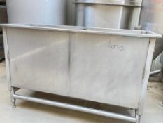 Approximately 100 Gallon Per Compartment, (2) Compartment S/S Tank - Rigging Fees: $100