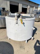 500 Gallon S/S Processor with Vertical Agitation (No Motor) - Rigging Fees: $250
