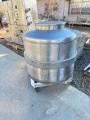 Approximately 150 Gallon Dome-Top S/S Portable Tank - Rigging Fees: $100