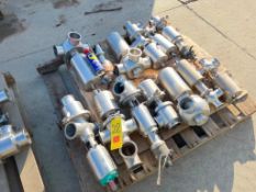 (13) Tri-Clover and Others 3-Way and 2-Way S/S Air Valves up to 3