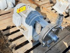 Fristam Centrifugal Pump with Leeson 15 HP 1,765 RPM Motor and S/S Head, Clamp-Type