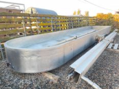 Stoeling S/S Round-End Finishing Table, S/N: 3119-990-561-2008-74, Dimensions = 322