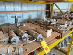 (2) Pallets S/S Homogenizer Cylinders, Derby Valve, Nuts and Components - Rigging Fees: $100