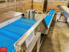 S/S Framed Conveyor with Incline, Drive and Mounted On Casters, Dimensions = 250